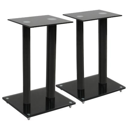 Soportes altavoces color negro pareja