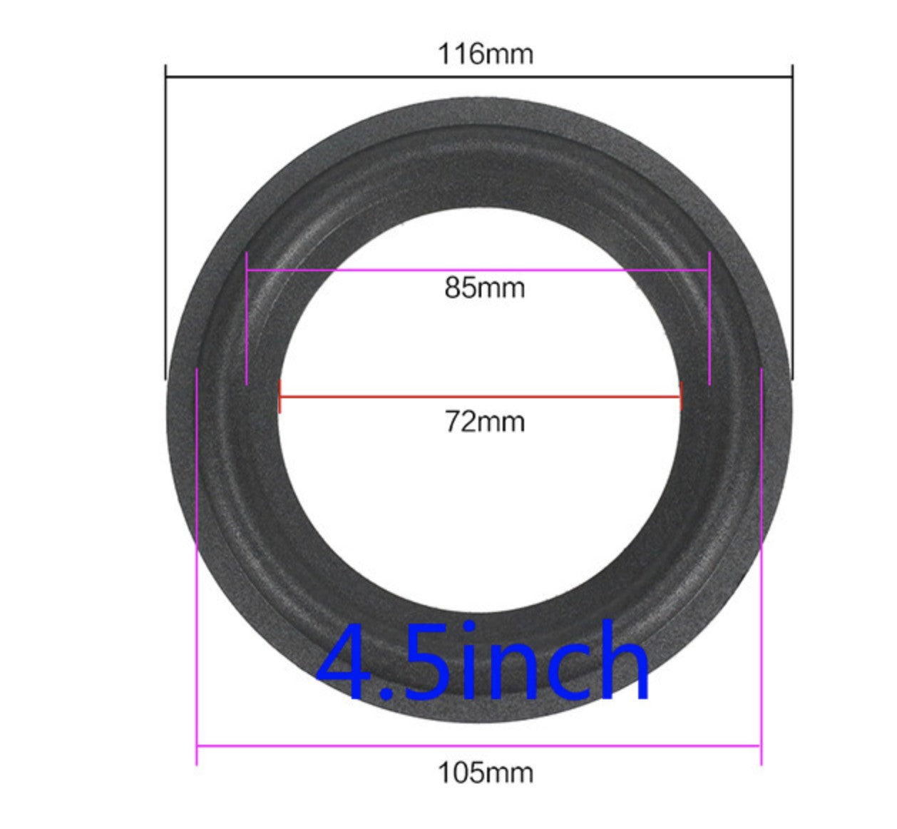 Suspension de Espuma de 4,5 Pulgadas 11,4 cm