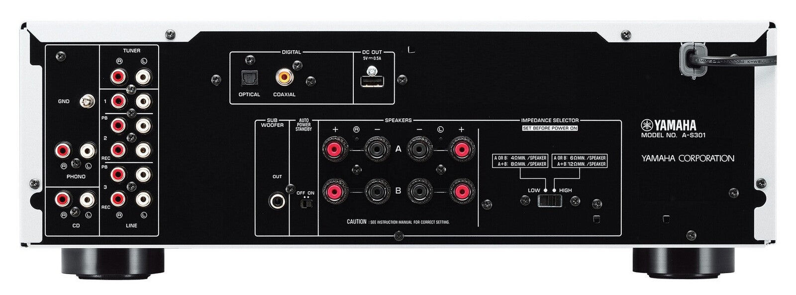 Amplificador Yamaha A-S301   95 W x 2