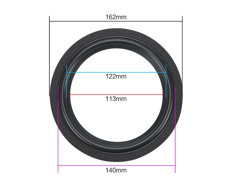 Suspensión 6 ,5 "16 CM Espuma Altavoces