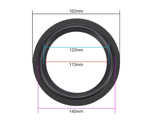 Suspensión 6 ,5 "16 CM Espuma Altavoces