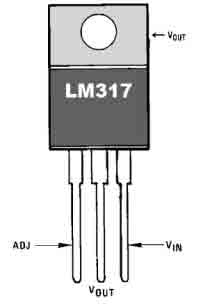 LM-317T  integrado regulador de tensión
