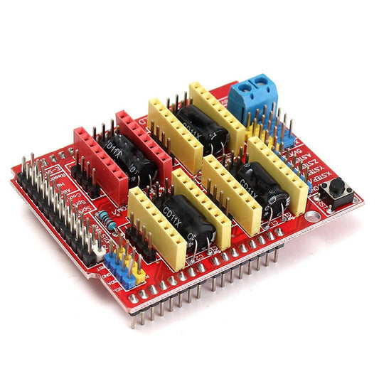 Placa CNC Junta Shield + 4 Drivers Motores Paso a Paso