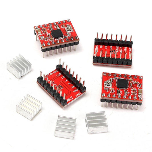 Placa CNC Junta Shield + 4 Drivers Motores Paso a Paso