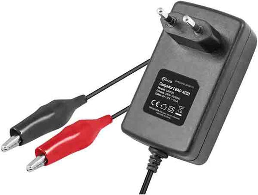 Cargador Baterías de plomo 6V y 12V/0,5A