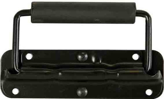 ASA PARA CAJA ACÚSTICA, CON RESORTE, METAL NEGRO