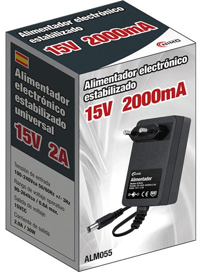 Alimentador 15v 2 Amperios