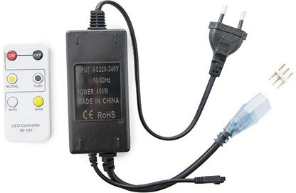 Enchufe/Controlador para Tiras de LEDs 230VAC Frío/Cálido