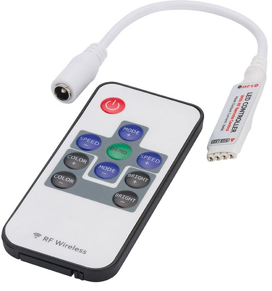 Controlador Mini para Tiras de LEDs RGB 12-24VDC hasta 288W