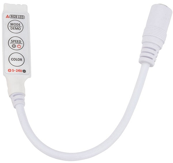 Controlador Mini para Tiras de LEDs RGB 12-24VDC hasta 144W