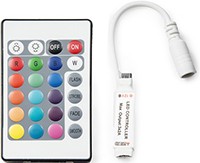 Controlador Mini para Tiras de LEDs RGB con Mando 12VDC hasta 72W