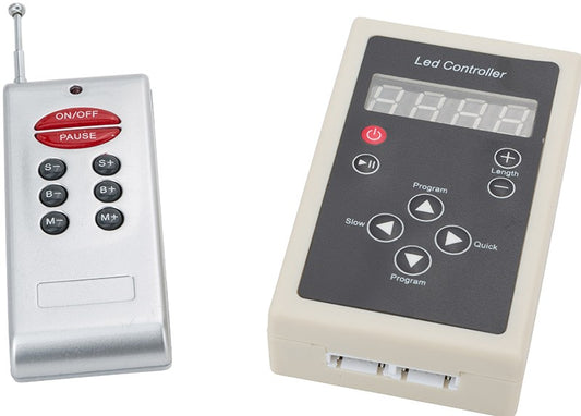 Controlador para Tira Digital 12VDC con Mando a Distancia
