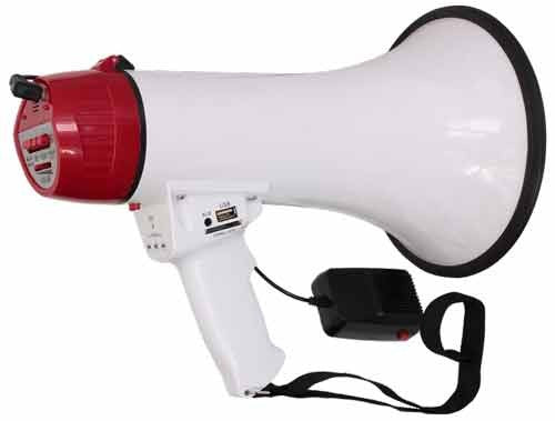 Megafono 35w USB/SD Bateria Recargable Y Micrófono