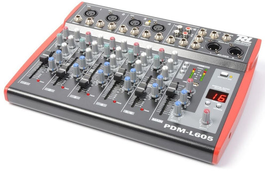 Power Dynamics	PDM-L605 Mezclador para escenario 6 Canales MP3/ECHO