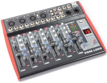 Power Dynamics	PDM-L605 Mezclador para escenario 6 Canales MP3/ECHO