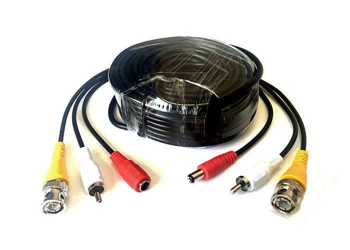 Conexión Camaras BNC RCA y Alimentacion Varias Medidas