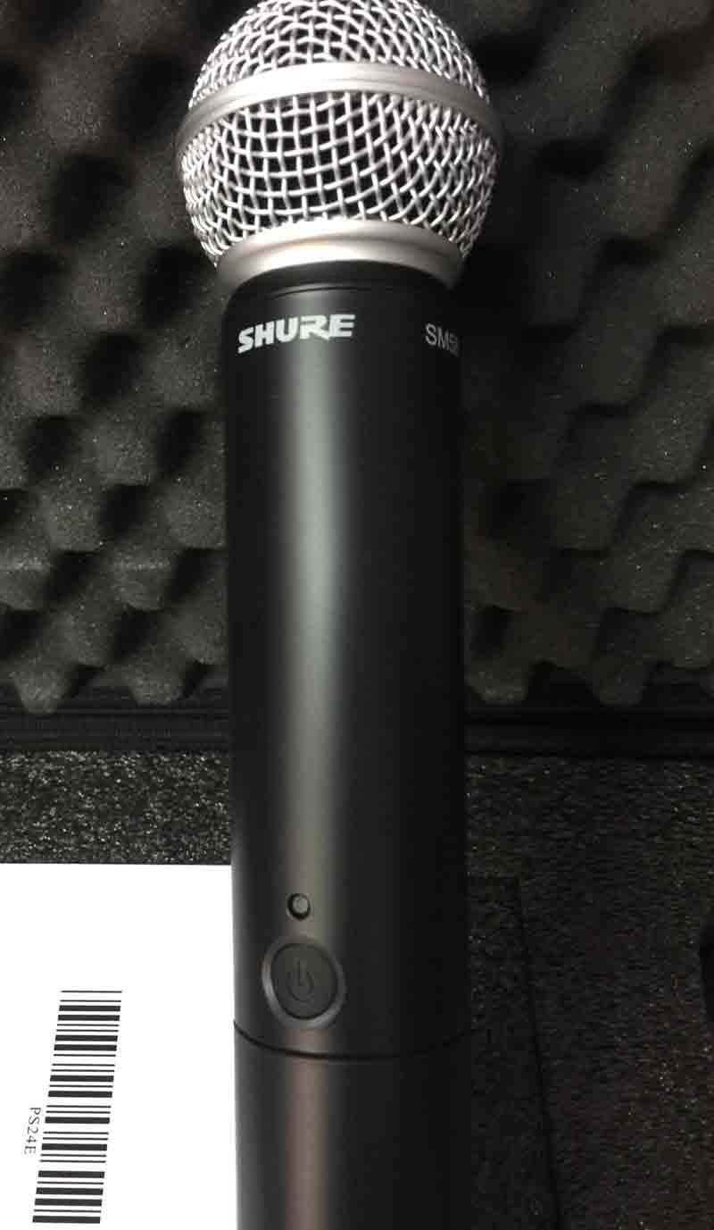 Micrófono Shure SM58 + receptor BLX24
