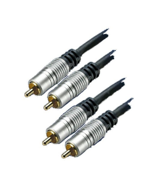 Conexion 5 m Rca Macho a Macho Hifi