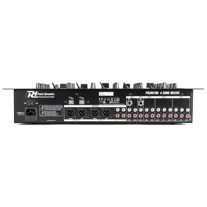 PDZM700 mezclador de 6 canales con 4 zonas