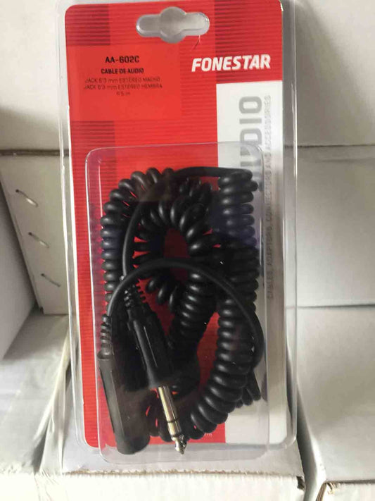 Prolongador cable Auriculares Cable rizado 4,5m