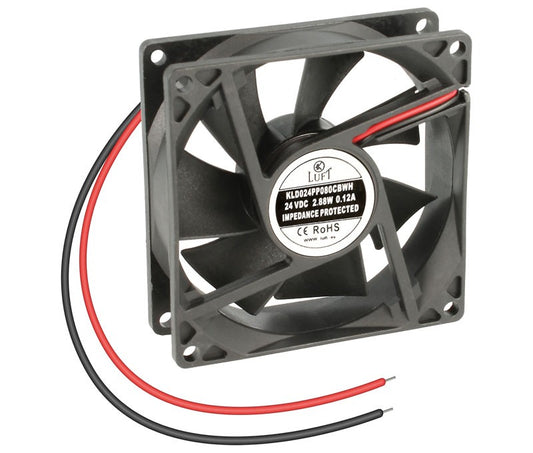 Ventilador 24V con rodamiento de bolas 80x80x25mm