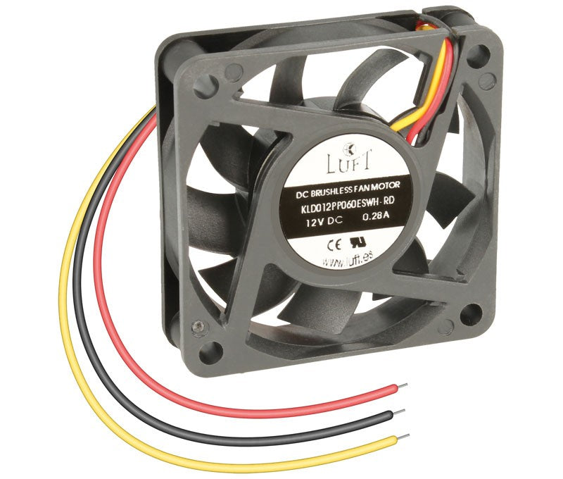 Ventilador 12v 3 hilos 60x60x15,0mm VEN036