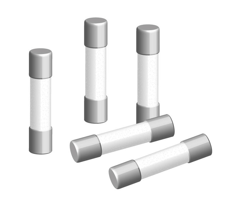Fusible lento ceramico 6,35x32mm 20 amp.