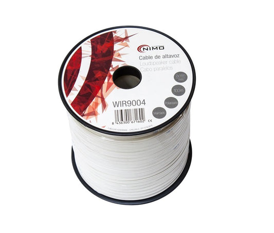 Cable altavoz blanco polarizado 2x1,5mm