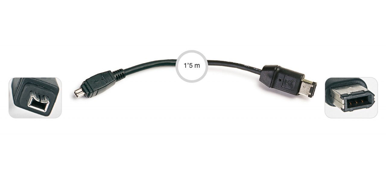 Cable firewire de 4 a 6 contactos 1.5m