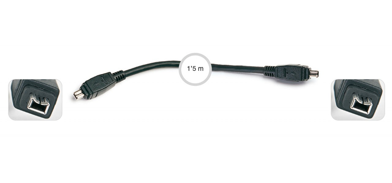 Cable firewire de 4 a 4 contactos 1.5m