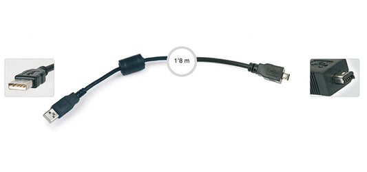 Cable USB A a mini USB A 4 pines 1,8m