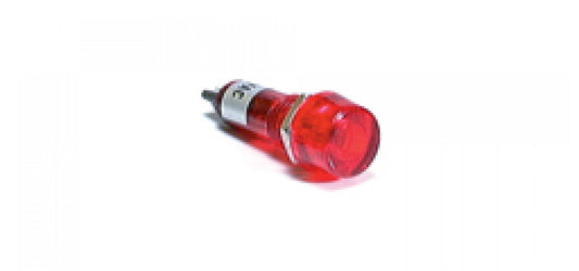 Indicador luminoso rojo neón redondo chasis a 230V