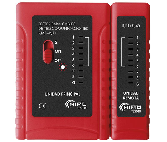 Comprobador cables de red UTP TES010