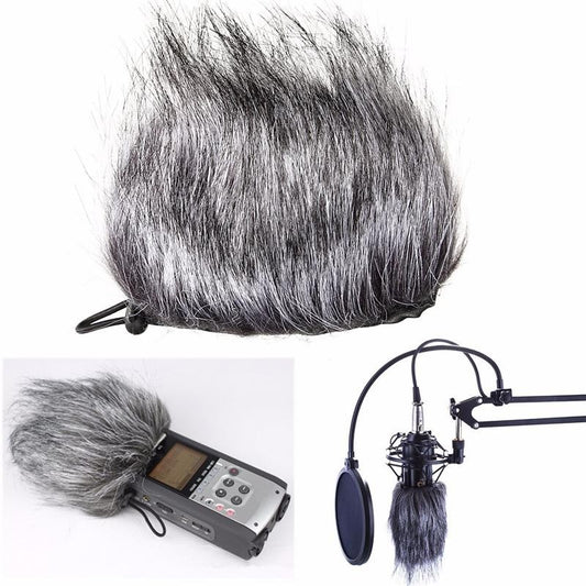 Quitavientos de pelo para Microfonos  Grabadoras zoom H1 h2n h4n Q3