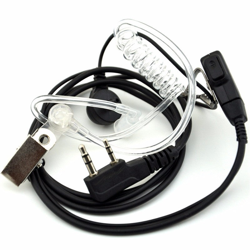 Micro auricular transparente para walkie baofen uv5r