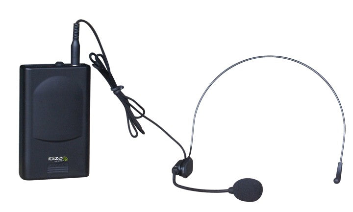 Pack 4 microfonos inalambricos 3 de mano uno de diadema VHF-4