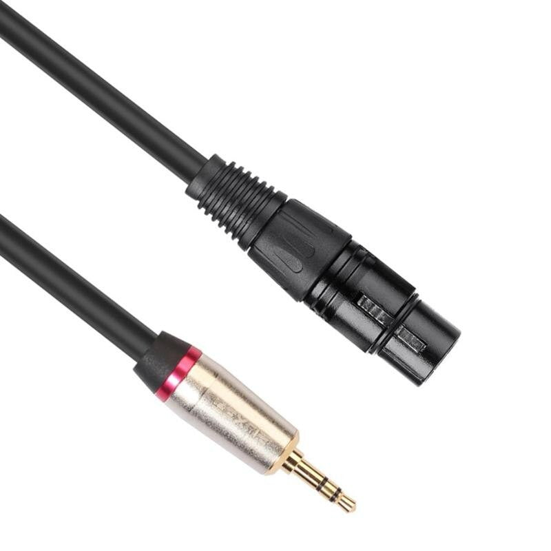 Conexion mini jack 3,5 a xlr hembra .