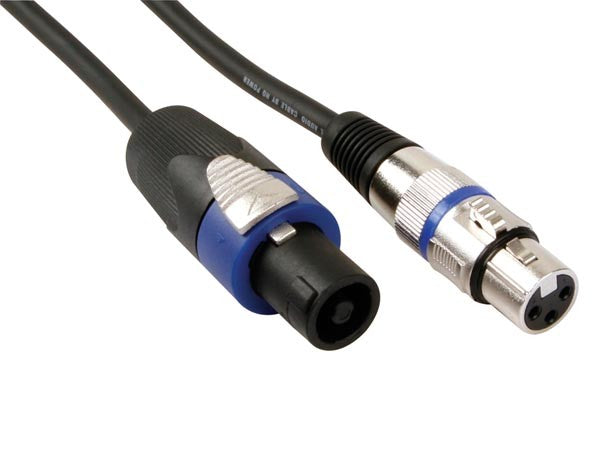 Conexion speakon a xlr altavoces 5 metros