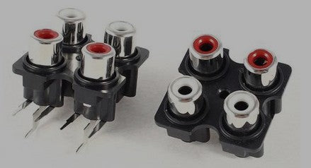 4 RCA Placa PCB Repuesto altavoces