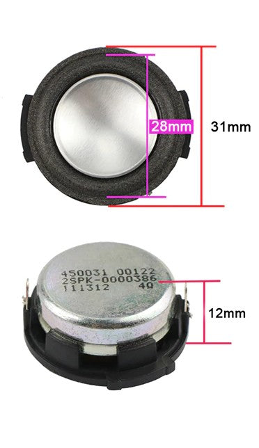 Altavoz de gama completa de 31MM y 1 pulgada
