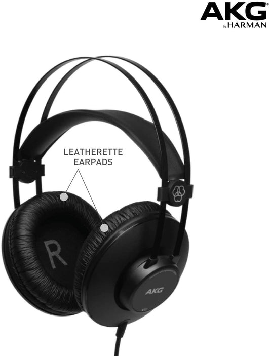 AKG K52 Circumaural Diadema Negro