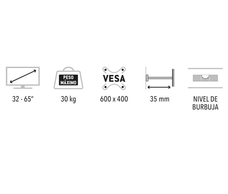 SOP216 Soporte para TV plana LED/TFT de 32" a 65"