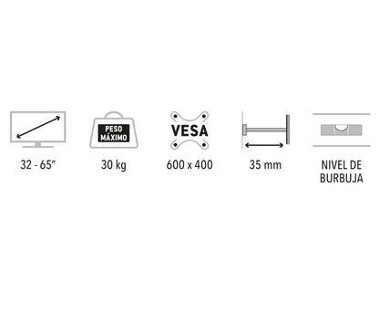 SOP216 Soporte para TV plana LED/TFT de 32" a 65"