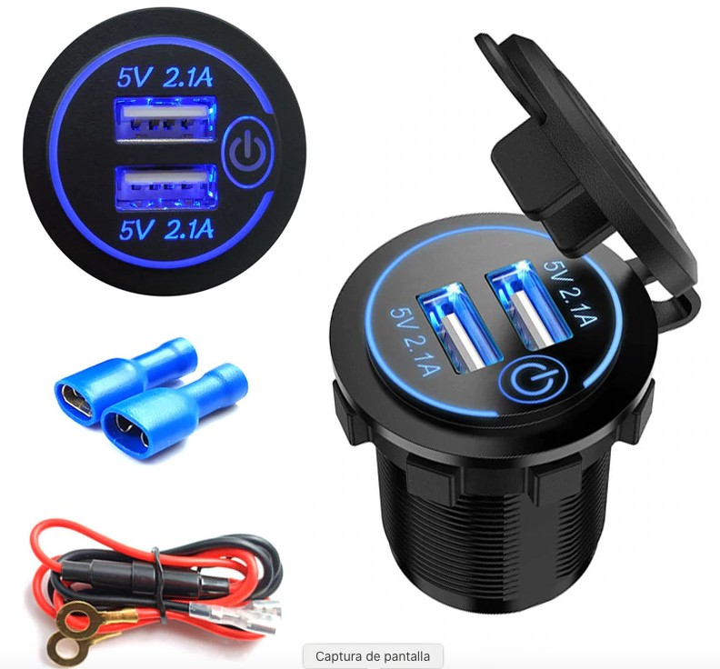 USB  de empotrar coches barcos caravanas