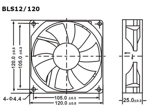 VENTILADOR 12V 12X12X2,5 VEN015