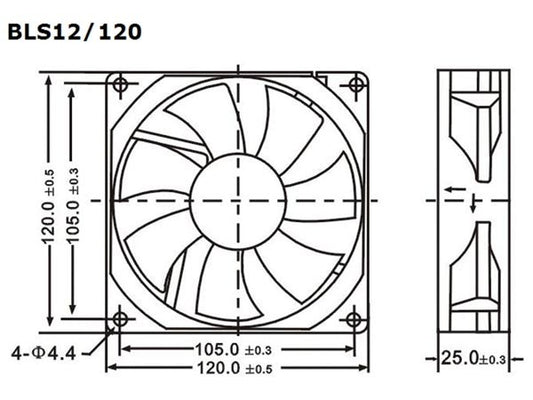 VENTILADOR 12V 12X12X2,5 VEN015