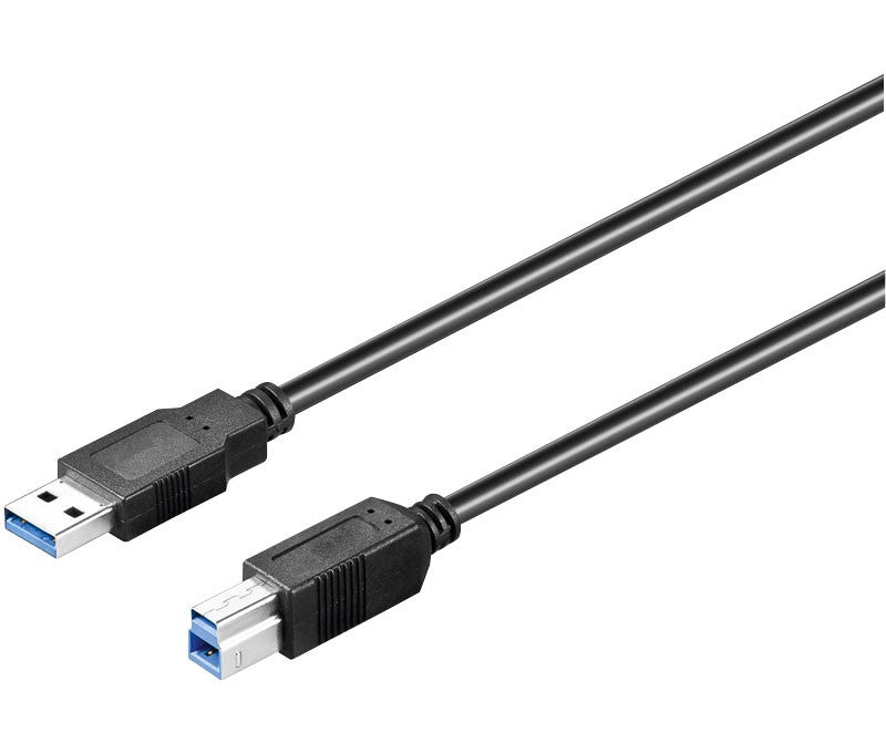 Conexión USB-A 3.0 macho-macho USB-B 3.0