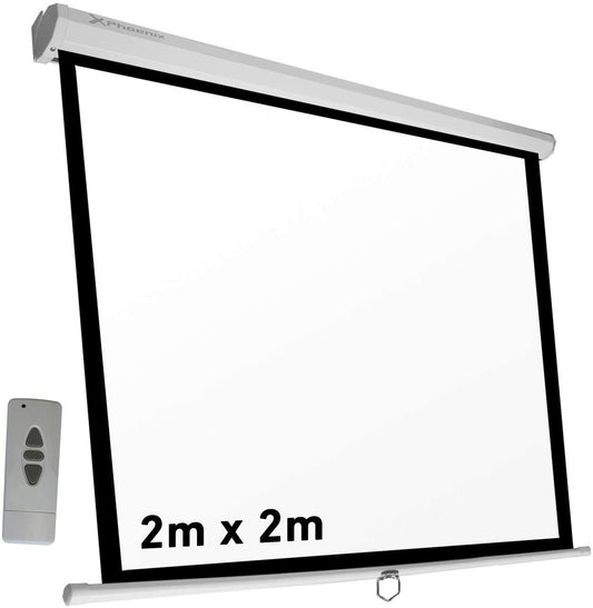 Pantalla electrica Proyección 2x2 con mando a distancia