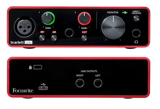 Focusrite Scarlett Solo interface audio usb