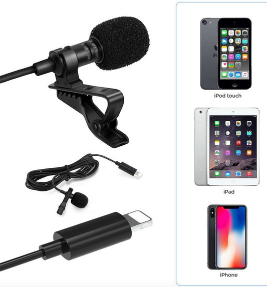 Micrófono de solapa para Iphone Conector Lightning